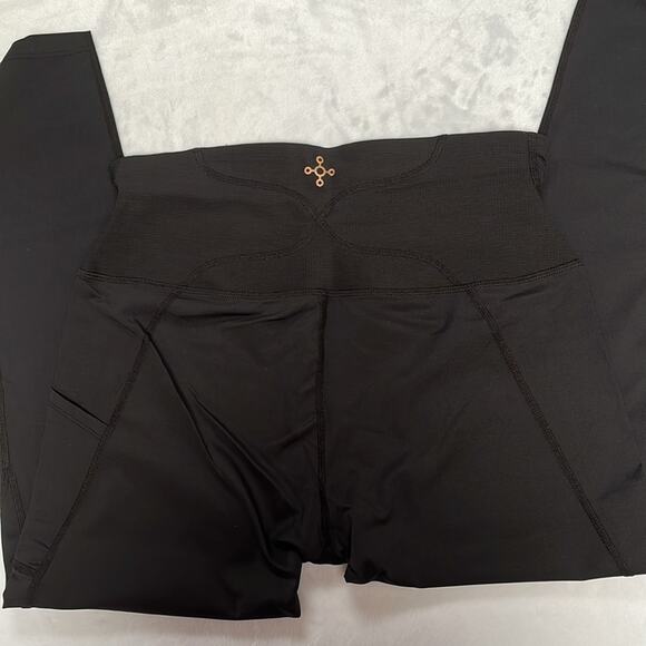 Tommie Copper Women's Back Support Leggings Black Size L Ultra-Fit Ankle Length - Picture 6 of 10